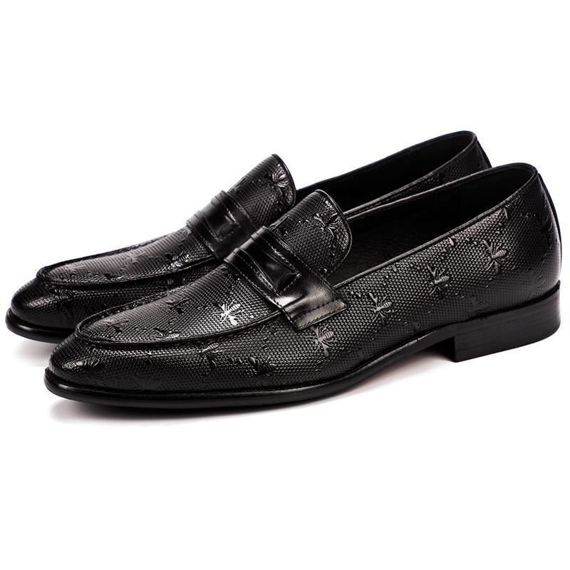 Men's Pattern Casual Leather Shoes