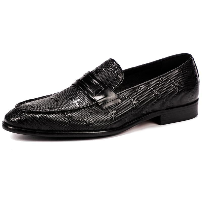 Men's Pattern Casual Leather Shoes