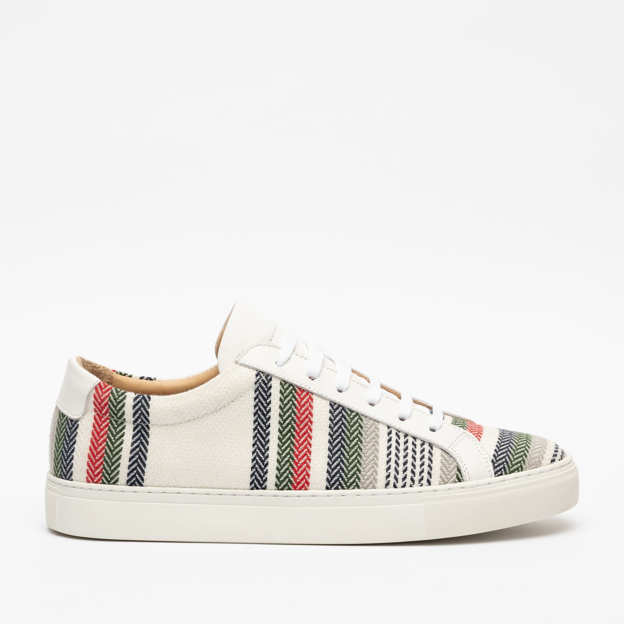 Sneaker in Stripes side view