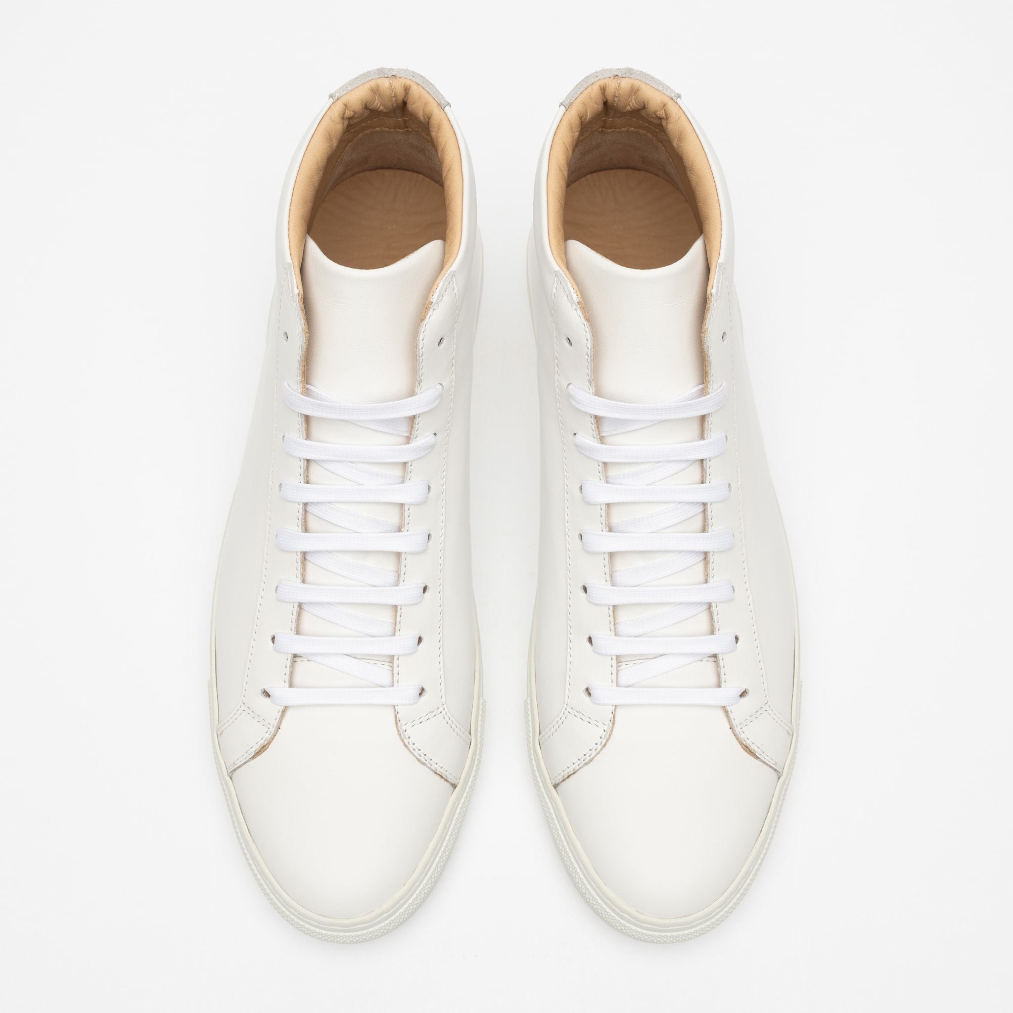 Hightop in White top view