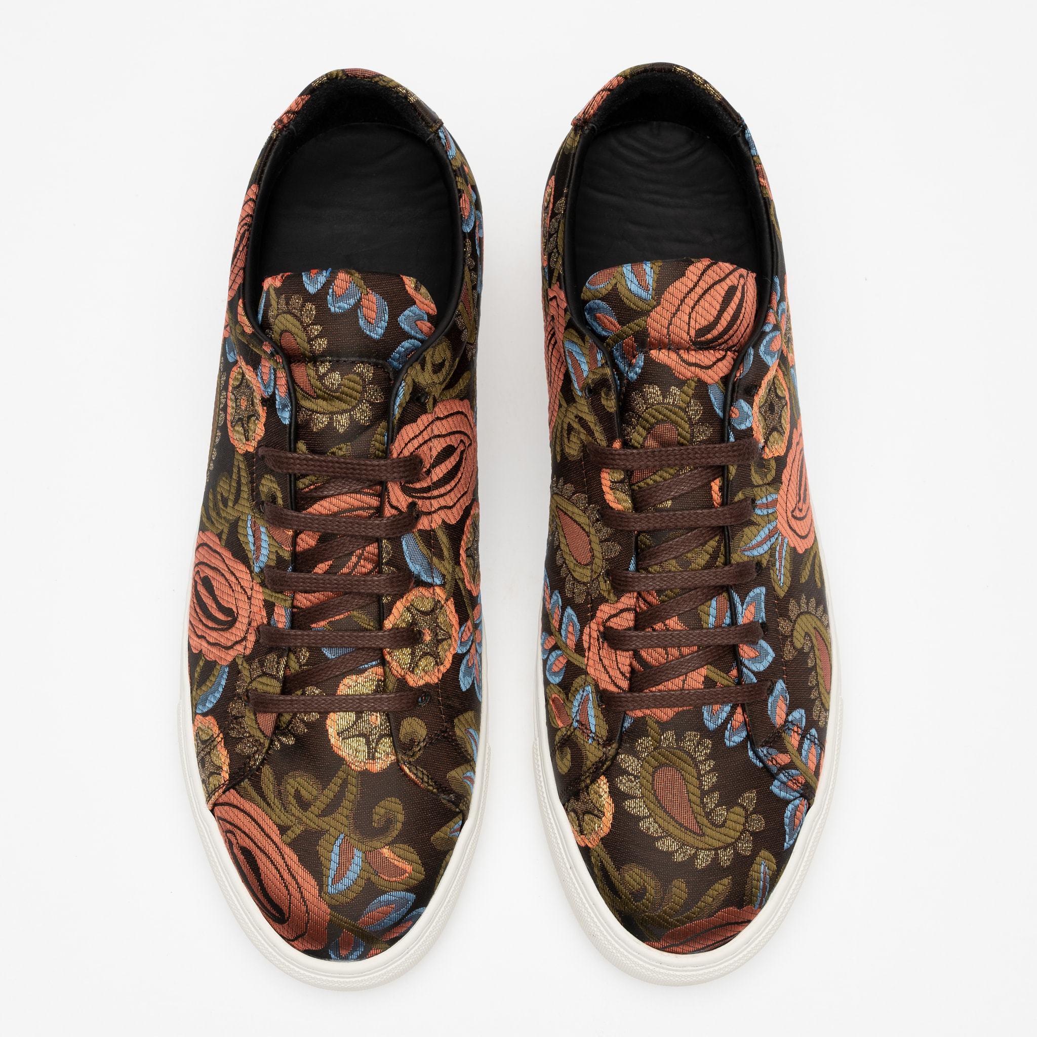 Sneaker in Pink Floral top view