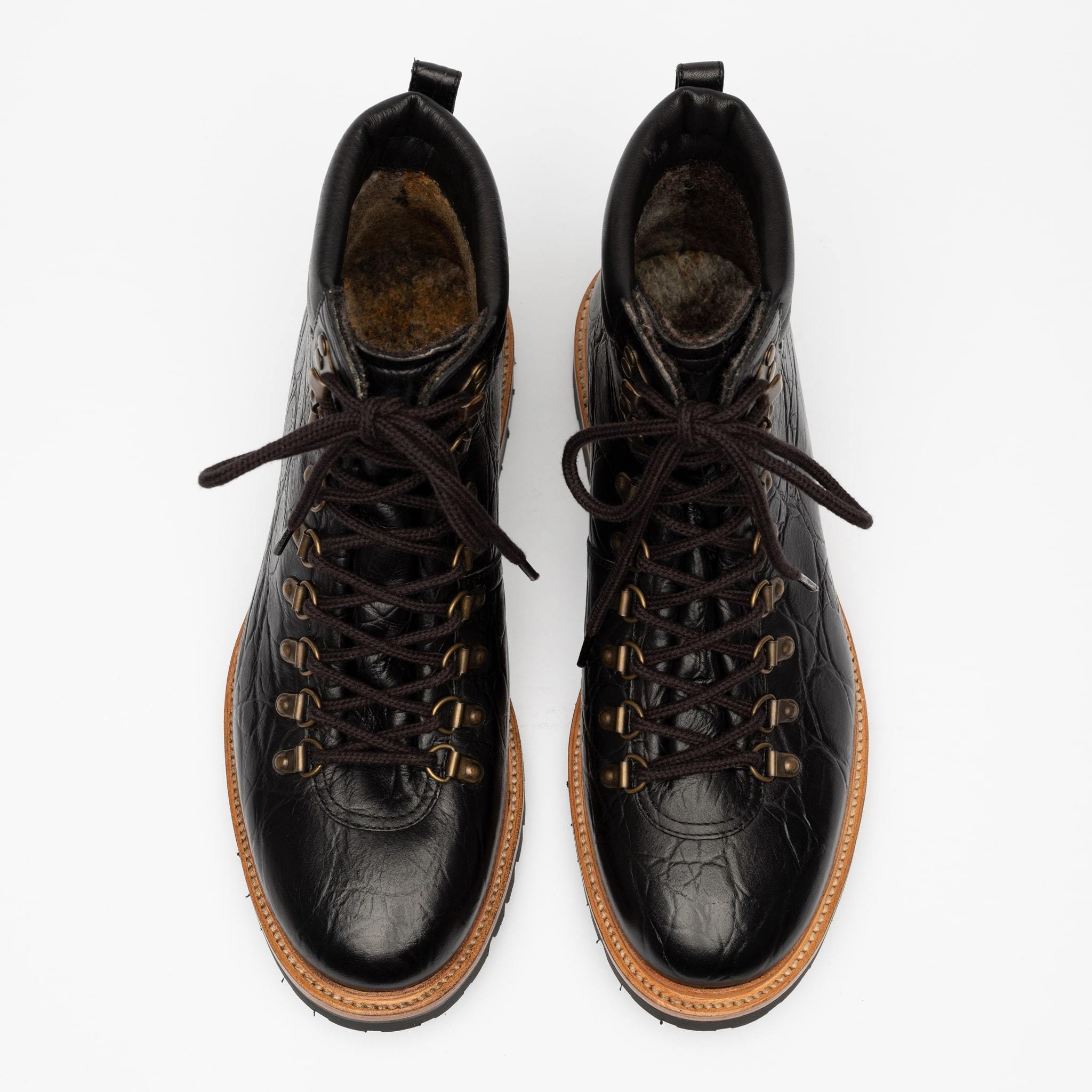 Viking Boot in Ebony Top view