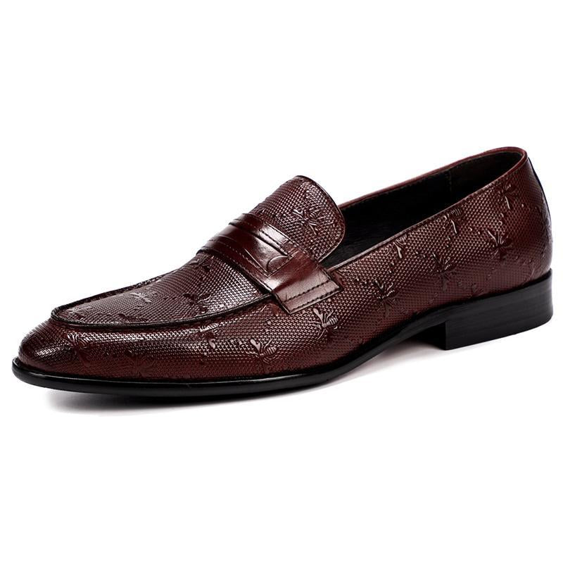 Men's Pattern Casual Leather Shoes